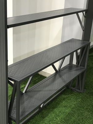 Gazebo de policarbonato com dois topos 2.35X1.7X2.45M para ponte de pérgulas ao ar livre