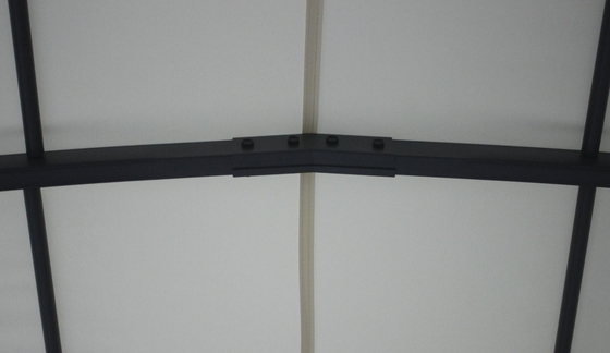 PVC 3x4x2.75M Ferro curvo Galpões ao ar livre Arcos Arcos Ponte Pergolas Para jardim