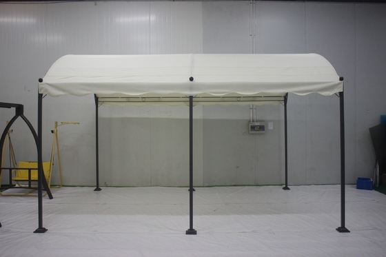 PVC 3x4x2.75M Ferro curvo Galpões ao ar livre Arcos Arcos Ponte Pergolas Para jardim