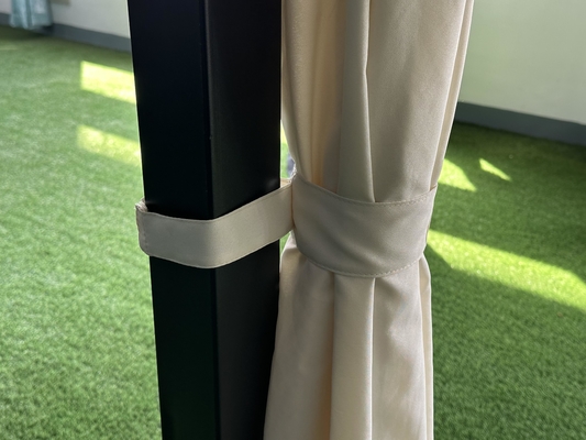 Jardim ao ar livre 3x3x2.6M Hard Top Gazebo com telhado de PVC fácil montado e resistente