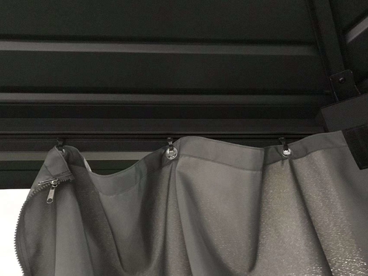 Quadro de alumínio 4x4x2.8M Hexagonal Hardtop Gazebo Ideal para uso ao ar livre e fácil de instalar