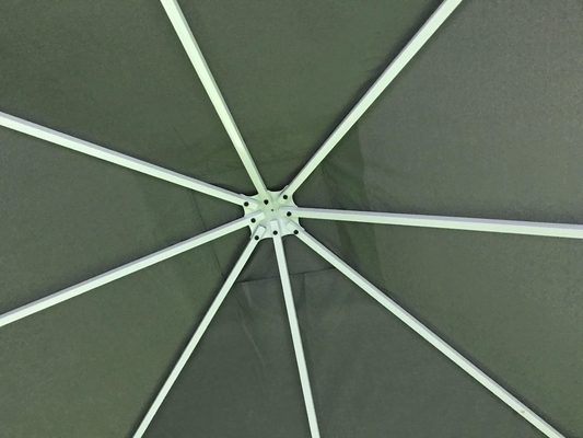 Tenda de gazebo de alumínio com paredes laterais de poliéster 3X3X2.57M para proteção impermeável
