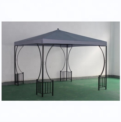 Estrutura de aço revestimento em pó arcos de jardim dossel tenda de pergola tela para espaços externos