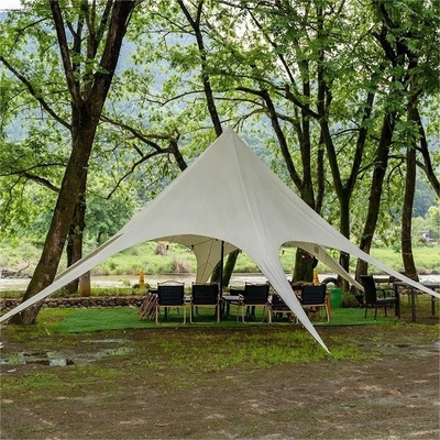Tenda de estrela exterior personalizada revestida com pó para sombra de praia Canopy of Heavens Pavilion