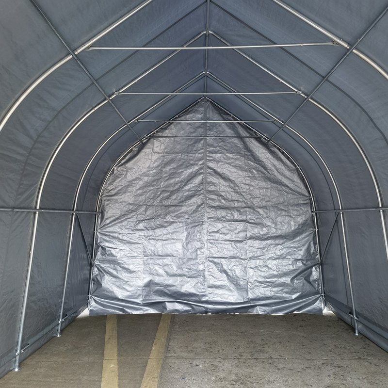 Tenda portátil de abrigo para carros jardim de armazenamento galpão com paredes laterais e portas removíveis