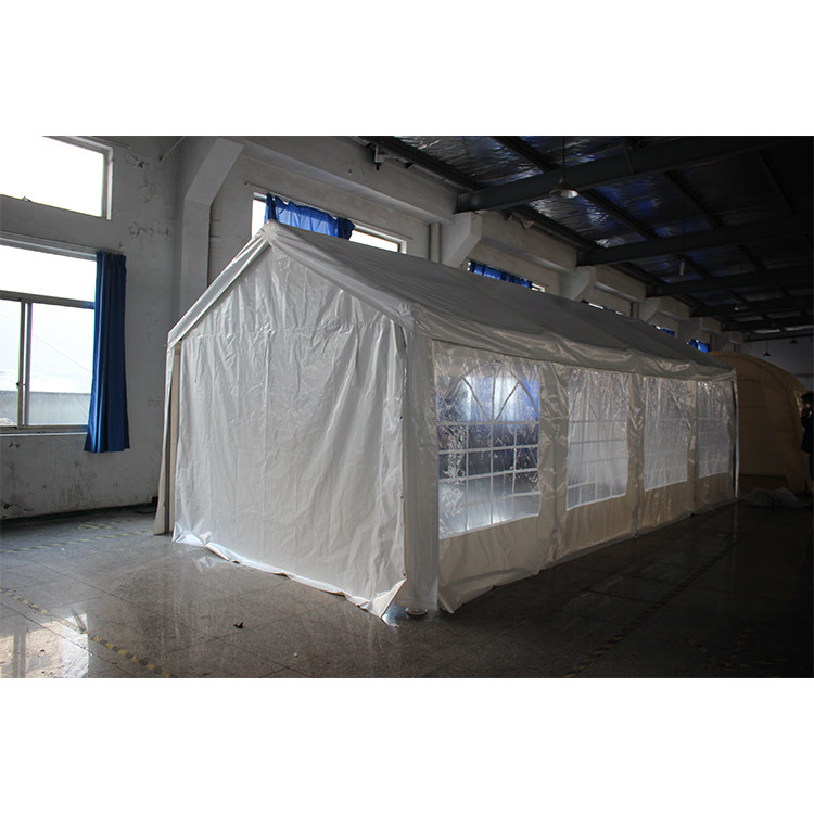 Tenda de casamento de estrutura de metal de comprimento longo para a natureza Tratada de pressão Dimensões personalizadas