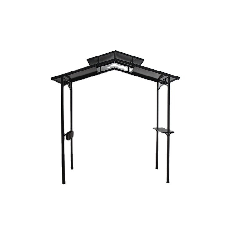Hard Top BBQ PC Grill Gazebo Quadro de metal para jardim ao ar livre Parque Patio Grill