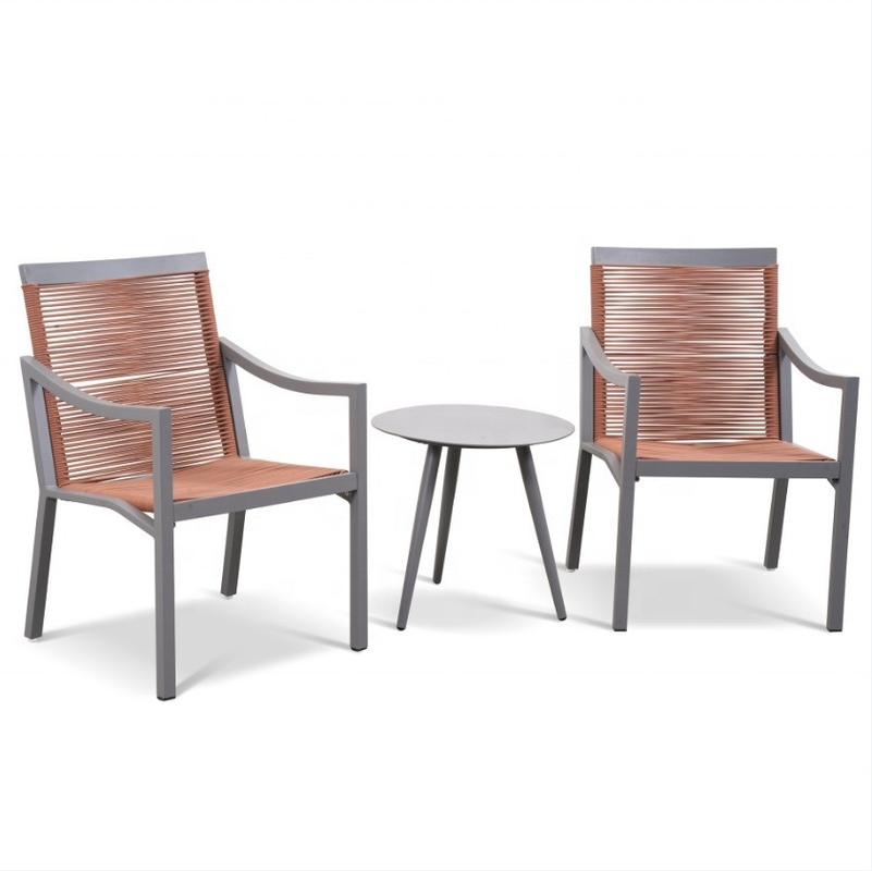 Mobiliário de jardim moderno de alumínio Bistro Sofá de Rattan