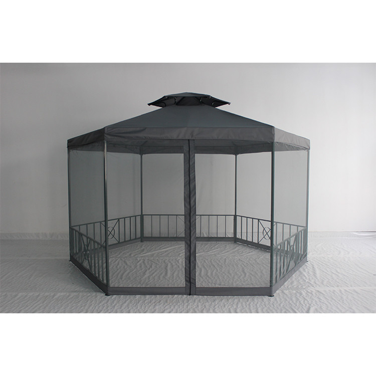 Tenda de pavilhão de jardim de marco de aço personalizável perfeita para eventos de lazer no parque