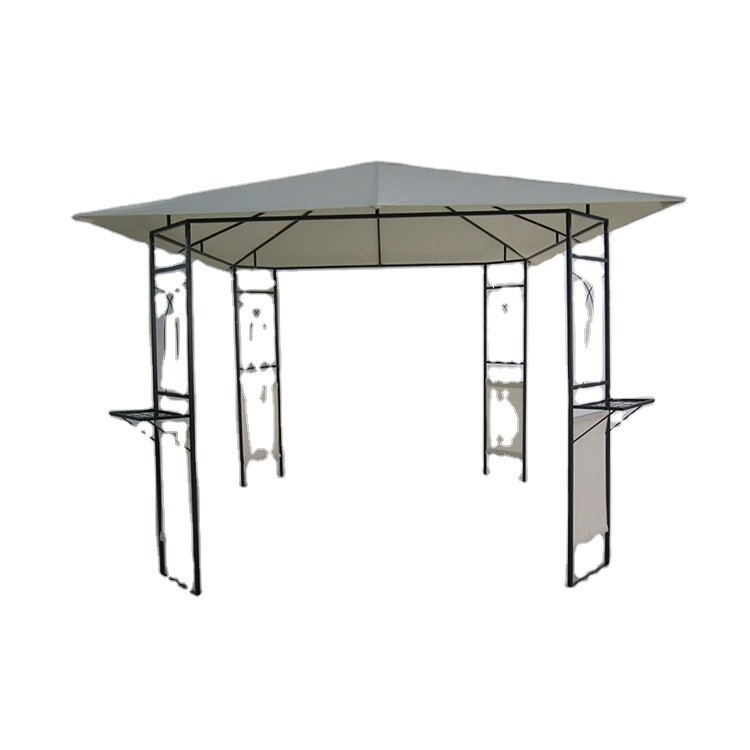 Double Roof Gazebo Outdoor Canopy Shelter com design personalizável e acabamento revestido de PVC