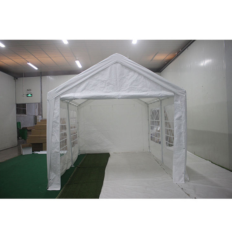 Material PE e estrutura de alumínio 300*400cm Garagem portátil para proteção contra todas as intempéries