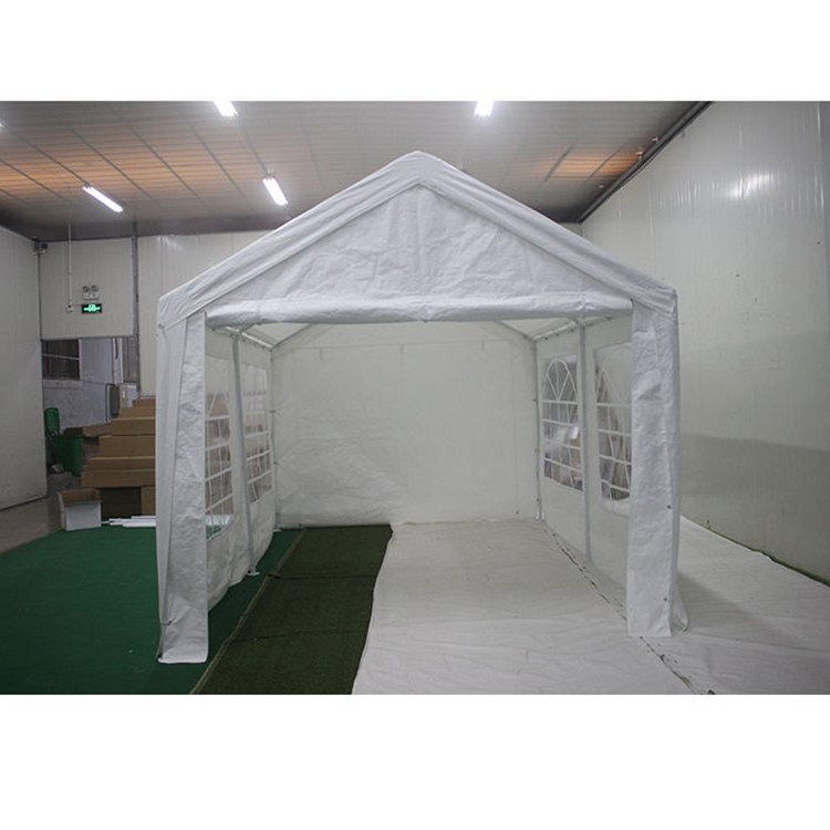 Partida ao ar livre PE Carport 3X6M com cobertura superior impermeável e resistente aos raios UV