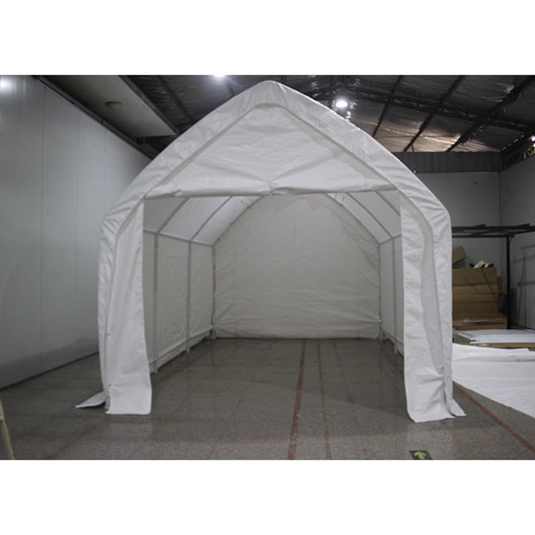 360*600*340cm Tenda Móvel de Plástico Carport com Natureza Tipo de Madeira Tratada a Pressão