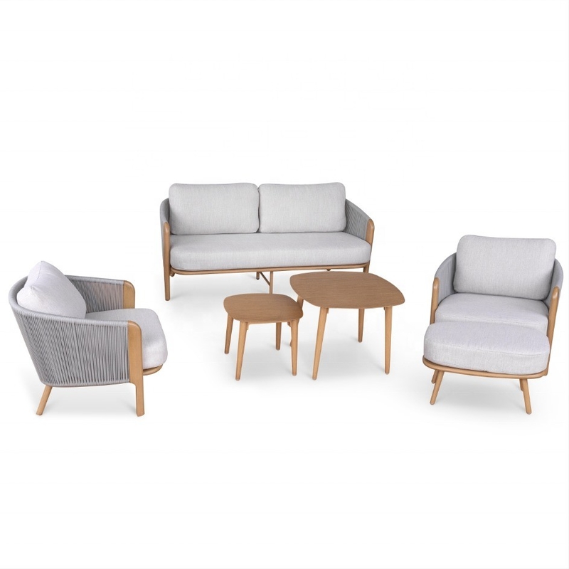 Quadro de alumínio Luxury Table Bistro Set para mobiliário de jardim ao ar livre cor personalizada