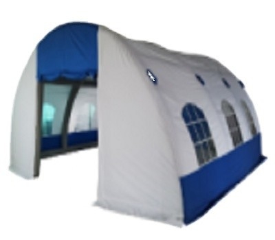 POLY Material de vela 6*6*3m Gazebo inflável semicircular com arco para eventos corporativos