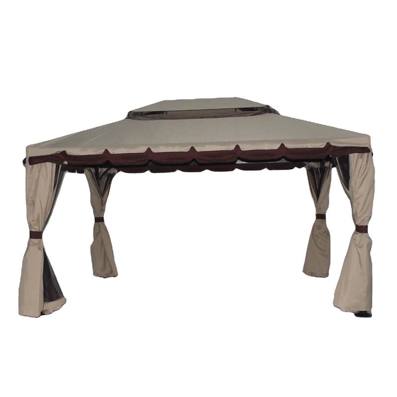 Crie um belo ambiente ao ar livre com o nosso material 3*4M Gazebo Tenda PVC