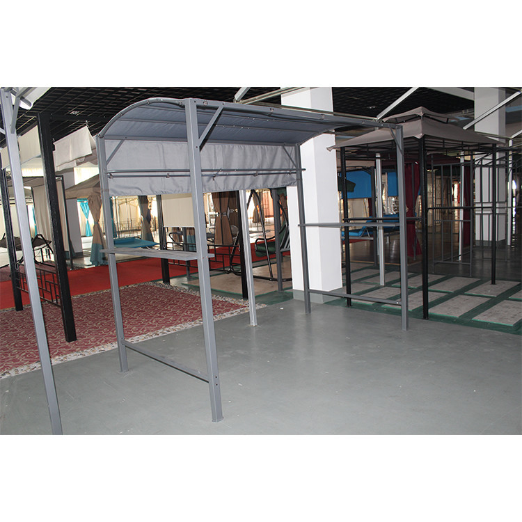 Quadro de aço Gazebo Pavilhão Pergola com 2.45 * 1.37 * 2.15M Tamanho e Design dobrável