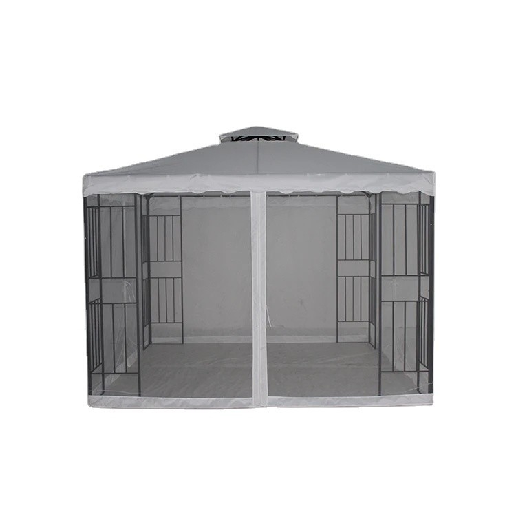 Tenda de jardim de terraço exterior Hard Top Gazebo com material de aço laterais e personalizável