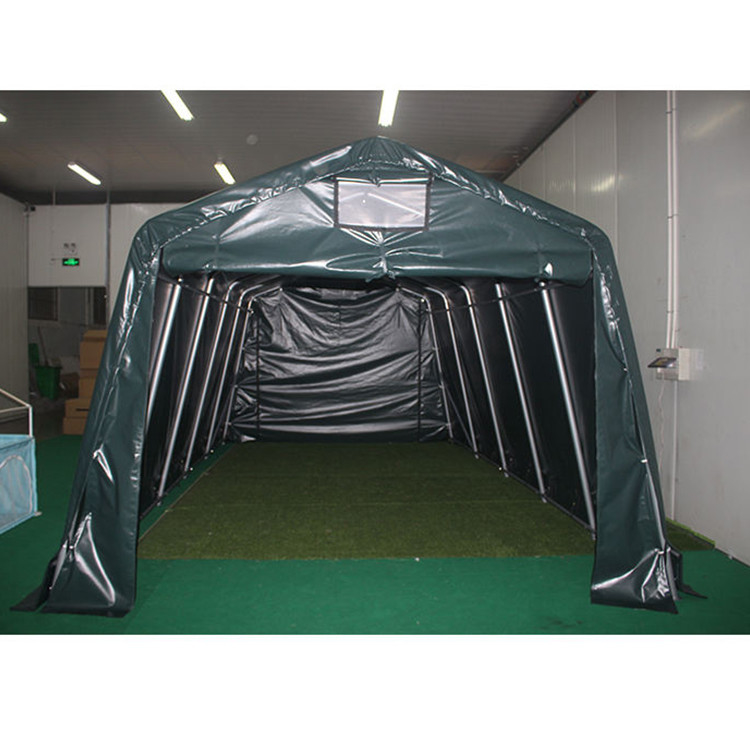 Galvanizado a quente PVC impermeável Dobrável Cachoeiro de Bicicletas Cobertura de abrigo Tenda de armazenamento Carport