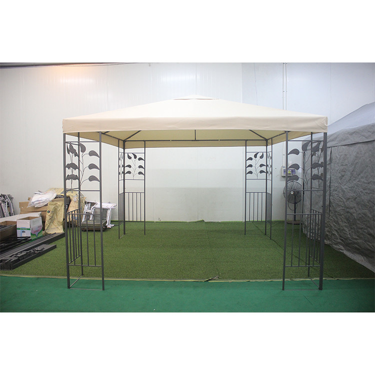 Park Leisure Double Top Gazebo 3*3m com estrutura de aço revestida com PA e tecido de poliéster
