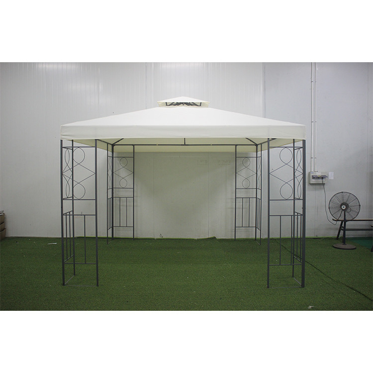 Crie um espaço exterior elegante e funcional com o Pavilhão Gazebo de Patio de Aço de 3x3m