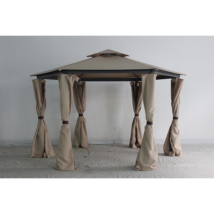 Gazebo de aço com cortina e mosquiteiro 217*54*21.5cm Tamanho do pacote