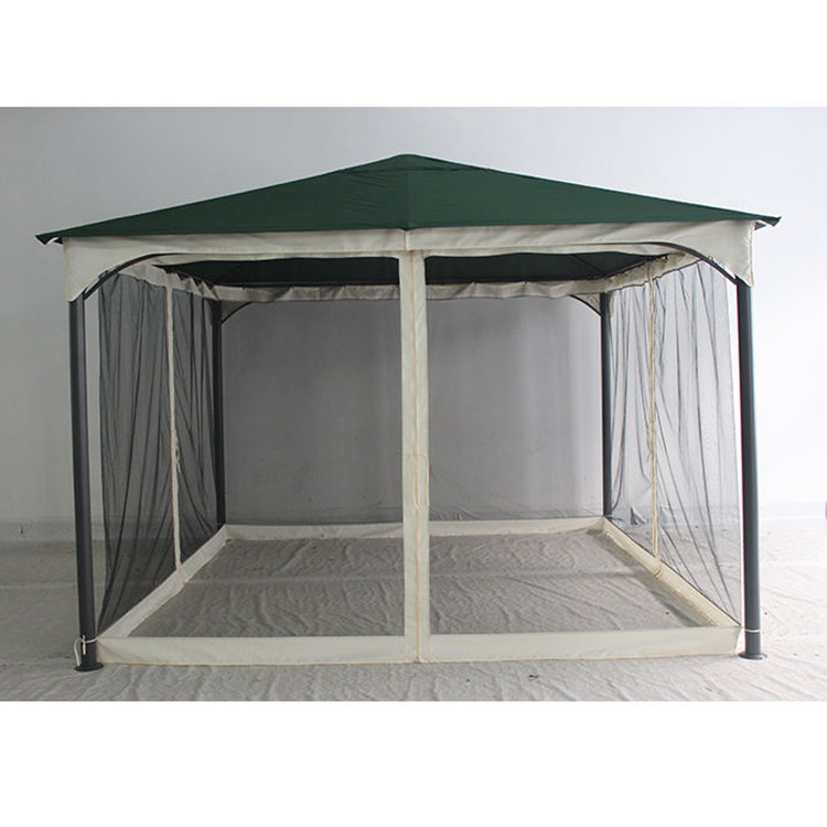 Actividades Casual e ao ar livre Quadro de ferro Patio exterior Gazebo com material de poliéster