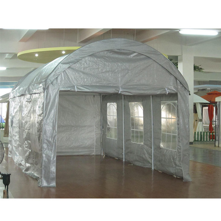 Quadro de aço à prova d'água Cúpula Tenda de armazenamento Shelter Carport Canopy para o exterior 300 * 600cm