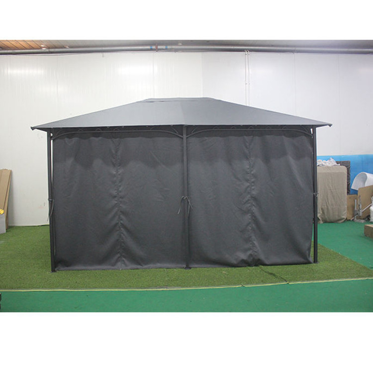 3*4*2.6M Quadro de alumínio Poliéster impermeável e PA revestido Gazebo superior para festas de jardim
