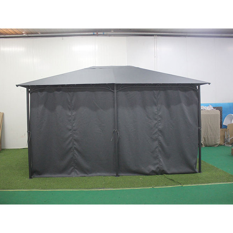 Quadro de alumínio revestido PA impermeável Gazebo portátil para quintal de jardim facilmente montado