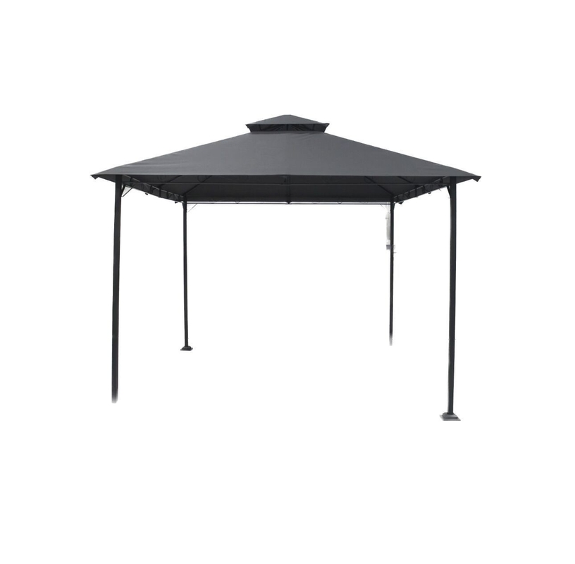 Fácil montagem Patio Round Outdoor Canopy Gazebo de festa com estrutura de aço 3x3x2.75M