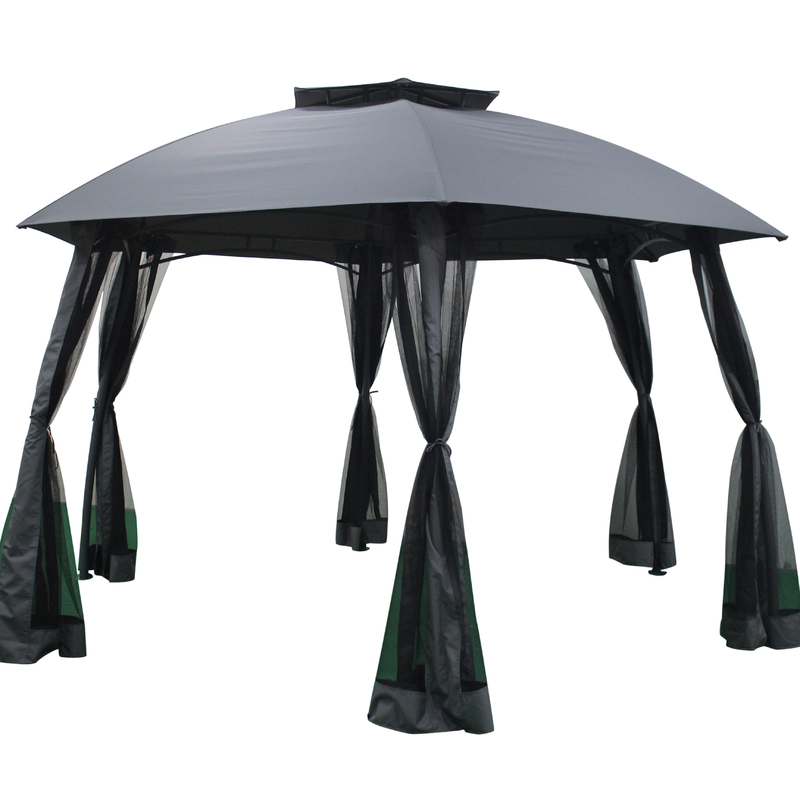 Transforme o seu espaço exterior com um mirante de aço hexagonal personalizado e funcional