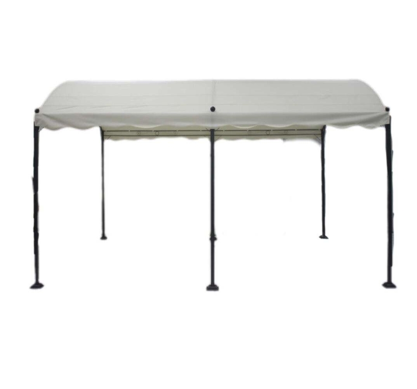 PVC 3x4x2.75M Ferro curvo Galpões ao ar livre Arcos Arcos Ponte Pergolas Para jardim